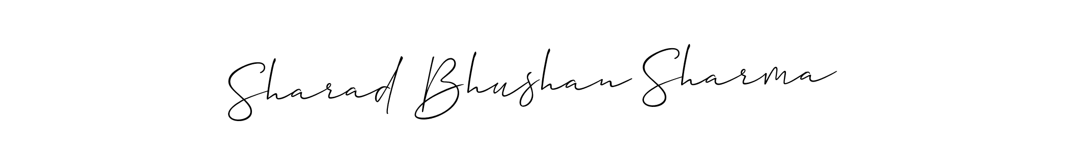 Make a short Sharad Bhushan Sharma signature style. Manage your documents anywhere anytime using Allison_Script. Create and add eSignatures, submit forms, share and send files easily. Sharad Bhushan Sharma signature style 2 images and pictures png