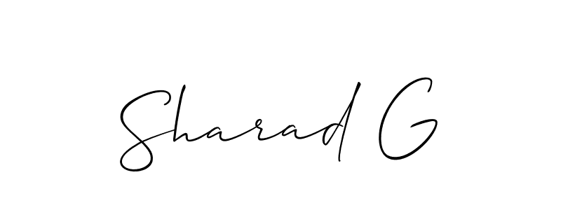 Once you've used our free online signature maker to create your best signature Allison_Script style, it's time to enjoy all of the benefits that Sharad G name signing documents. Sharad G signature style 2 images and pictures png