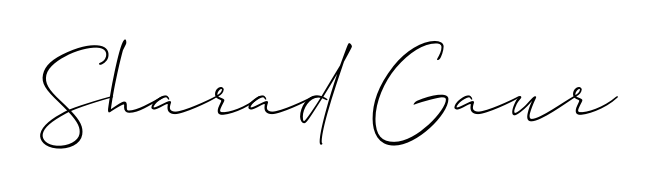 The Allison_Script handwriting style adds charm and authenticity to name Sharad Gaur. A wonderful choice for personal thank-you notes. Sharad Gaur signature style 2 images and pictures png