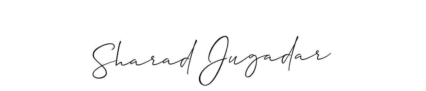 It looks lik you need a new signature style for name Sharad Jugadar. Design unique handwritten (Allison_Script) signature with our free signature maker in just a few clicks. Sharad Jugadar signature style 2 images and pictures png