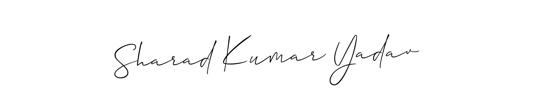 Make a beautiful signature design for name Sharad Kumar Yadav. With this signature (Allison_Script) style, you can create a handwritten signature for free. Sharad Kumar Yadav signature style 2 images and pictures png