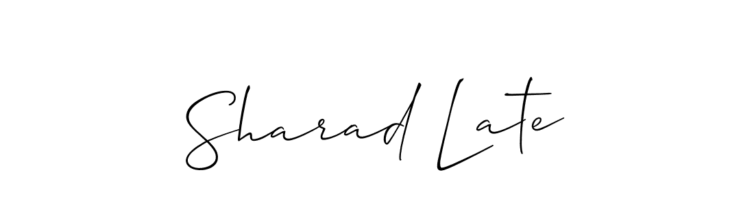 Once you've used our free online signature maker to create your best signature Allison_Script style, it's time to enjoy all of the benefits that Sharad Late name signing documents. Sharad Late signature style 2 images and pictures png