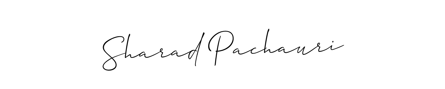 Use a signature maker to create a handwritten signature online. With this signature software, you can design (Allison_Script) your own signature for name Sharad Pachauri. Sharad Pachauri signature style 2 images and pictures png