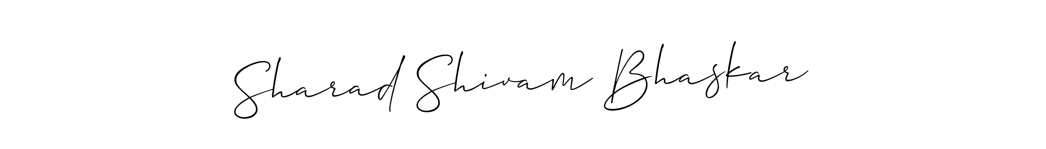 Also You can easily find your signature by using the search form. We will create Sharad Shivam Bhaskar name handwritten signature images for you free of cost using Allison_Script sign style. Sharad Shivam Bhaskar signature style 2 images and pictures png