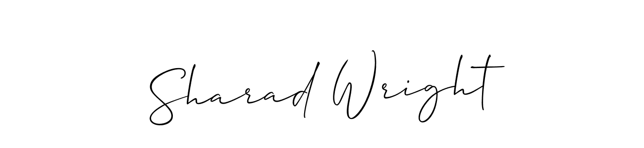 How to Draw Sharad Wright signature style? Allison_Script is a latest design signature styles for name Sharad Wright. Sharad Wright signature style 2 images and pictures png