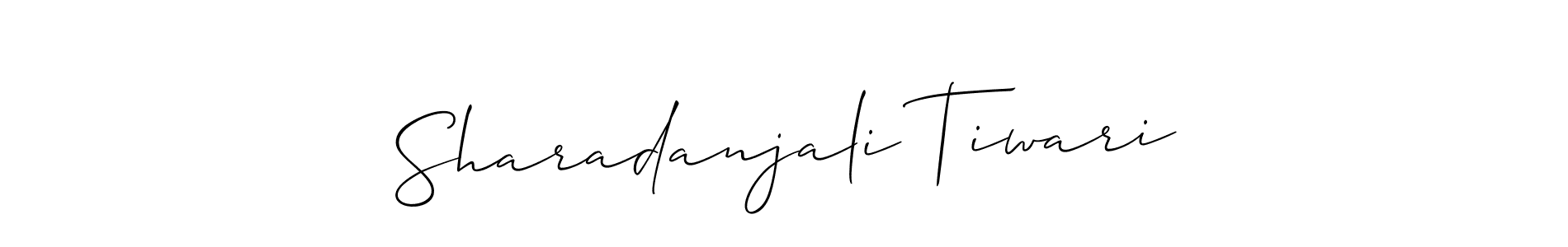 Check out images of Autograph of Sharadanjali Tiwari name. Actor Sharadanjali Tiwari Signature Style. Allison_Script is a professional sign style online. Sharadanjali Tiwari signature style 2 images and pictures png