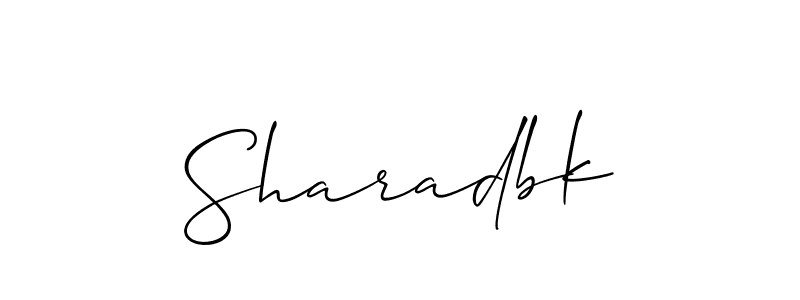 Once you've used our free online signature maker to create your best signature Allison_Script style, it's time to enjoy all of the benefits that Sharadbk name signing documents. Sharadbk signature style 2 images and pictures png