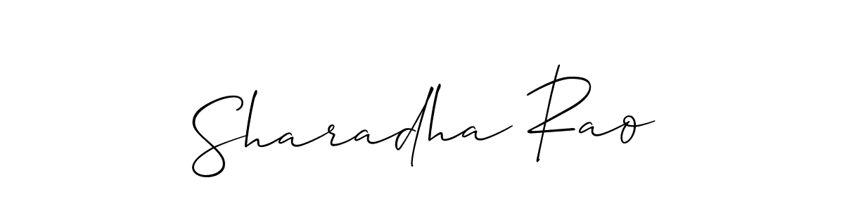How to Draw Sharadha Rao signature style? Allison_Script is a latest design signature styles for name Sharadha Rao. Sharadha Rao signature style 2 images and pictures png
