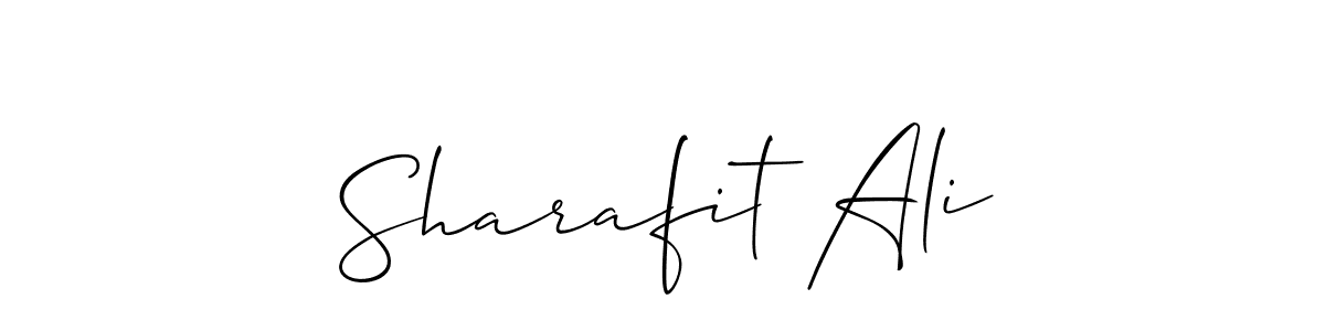 It looks lik you need a new signature style for name Sharafit Ali. Design unique handwritten (Allison_Script) signature with our free signature maker in just a few clicks. Sharafit Ali signature style 2 images and pictures png