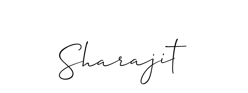 How to make Sharajit signature? Allison_Script is a professional autograph style. Create handwritten signature for Sharajit name. Sharajit signature style 2 images and pictures png