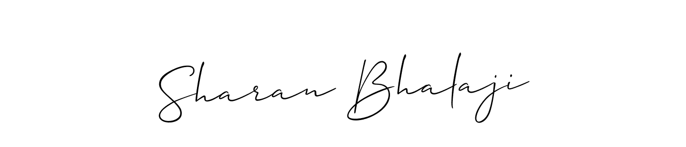 Also You can easily find your signature by using the search form. We will create Sharan Bhalaji name handwritten signature images for you free of cost using Allison_Script sign style. Sharan Bhalaji signature style 2 images and pictures png