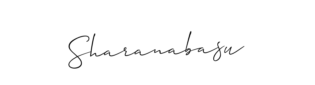 How to Draw Sharanabasu signature style? Allison_Script is a latest design signature styles for name Sharanabasu. Sharanabasu signature style 2 images and pictures png