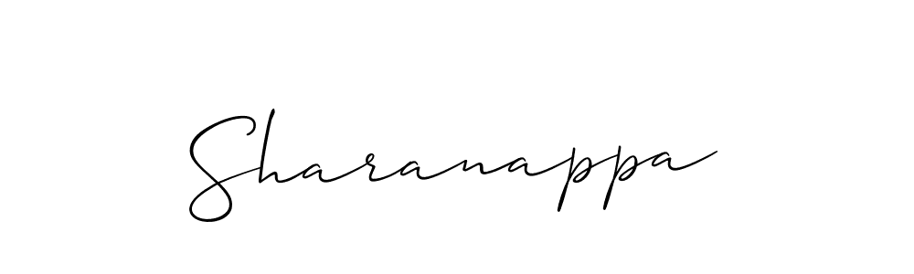 Allison_Script is a professional signature style that is perfect for those who want to add a touch of class to their signature. It is also a great choice for those who want to make their signature more unique. Get Sharanappa name to fancy signature for free. Sharanappa signature style 2 images and pictures png