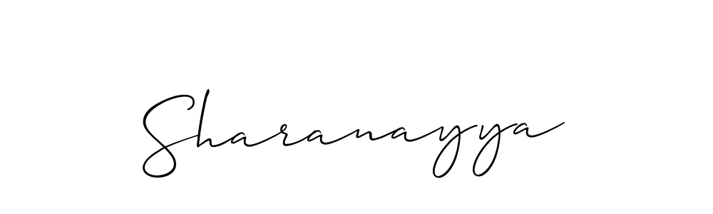 Sharanayya stylish signature style. Best Handwritten Sign (Allison_Script) for my name. Handwritten Signature Collection Ideas for my name Sharanayya. Sharanayya signature style 2 images and pictures png