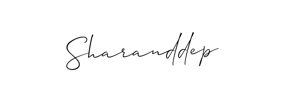 How to make Sharanddep signature? Allison_Script is a professional autograph style. Create handwritten signature for Sharanddep name. Sharanddep signature style 2 images and pictures png