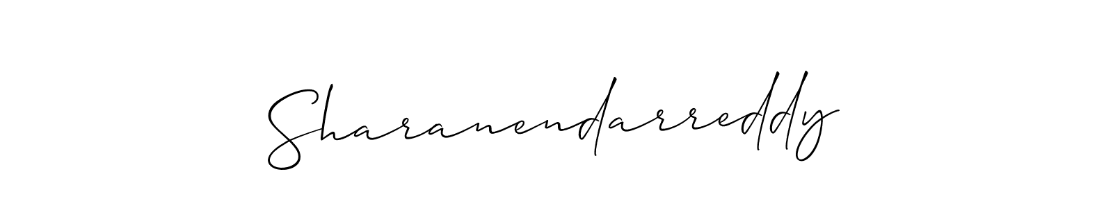 Create a beautiful signature design for name Sharanendarreddy. With this signature (Allison_Script) fonts, you can make a handwritten signature for free. Sharanendarreddy signature style 2 images and pictures png