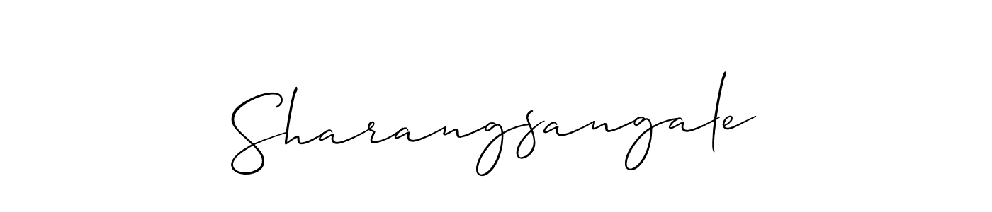 Make a short Sharangsangale signature style. Manage your documents anywhere anytime using Allison_Script. Create and add eSignatures, submit forms, share and send files easily. Sharangsangale signature style 2 images and pictures png