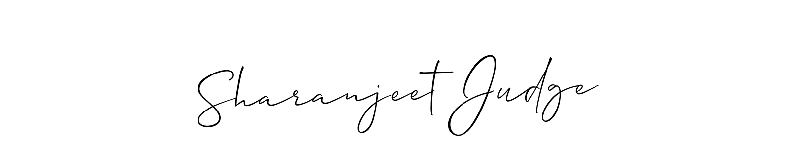 How to Draw Sharanjeet Judge signature style? Allison_Script is a latest design signature styles for name Sharanjeet Judge. Sharanjeet Judge signature style 2 images and pictures png