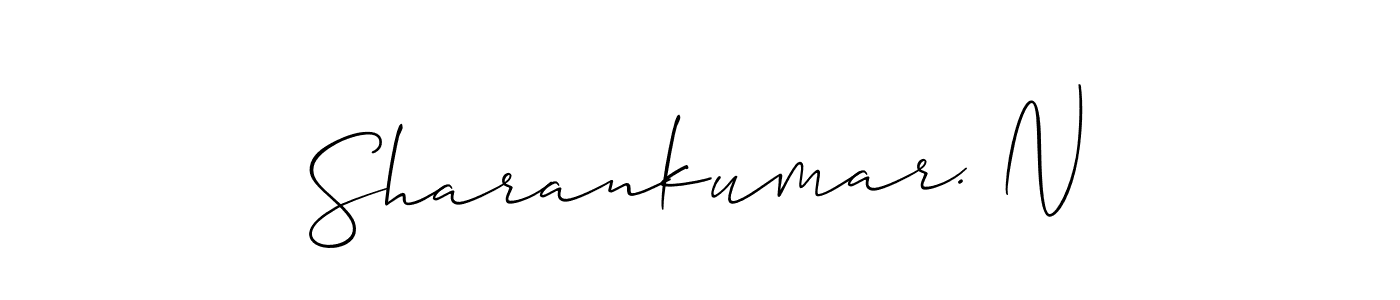 Design your own signature with our free online signature maker. With this signature software, you can create a handwritten (Allison_Script) signature for name Sharankumar. N. Sharankumar. N signature style 2 images and pictures png