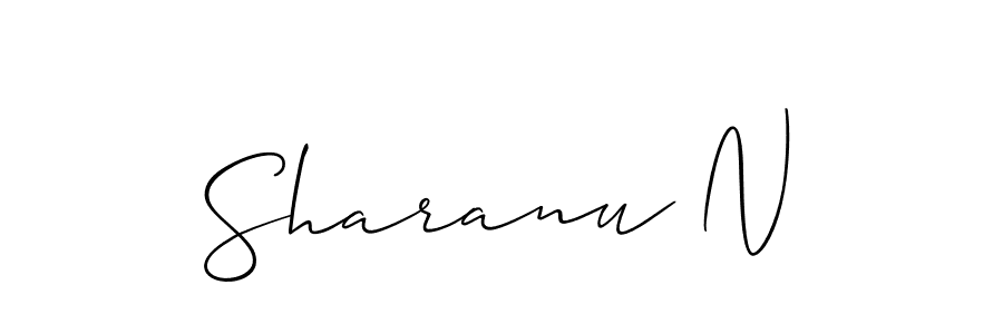 Also we have Sharanu N name is the best signature style. Create professional handwritten signature collection using Allison_Script autograph style. Sharanu N signature style 2 images and pictures png