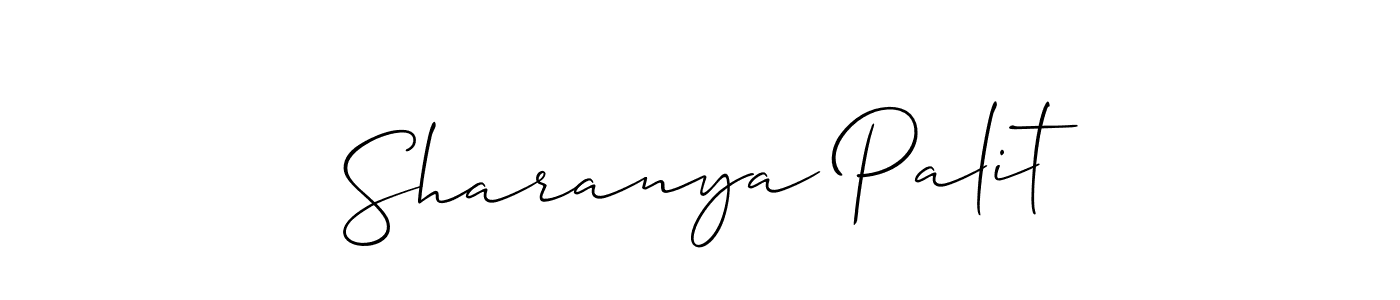 How to Draw Sharanya Palit signature style? Allison_Script is a latest design signature styles for name Sharanya Palit. Sharanya Palit signature style 2 images and pictures png