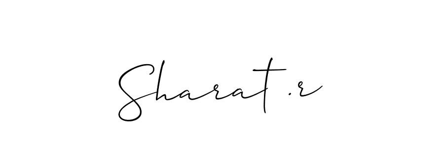 How to Draw Sharat .r signature style? Allison_Script is a latest design signature styles for name Sharat .r. Sharat .r signature style 2 images and pictures png