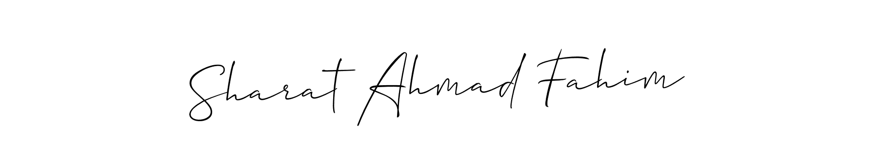 You can use this online signature creator to create a handwritten signature for the name Sharat Ahmad Fahim. This is the best online autograph maker. Sharat Ahmad Fahim signature style 2 images and pictures png