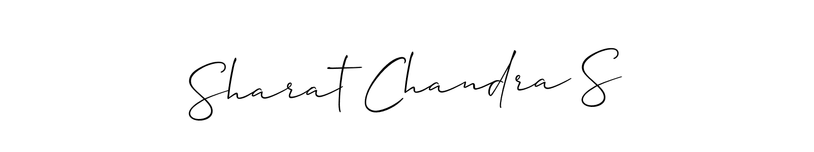 Similarly Allison_Script is the best handwritten signature design. Signature creator online .You can use it as an online autograph creator for name Sharat Chandra S. Sharat Chandra S signature style 2 images and pictures png