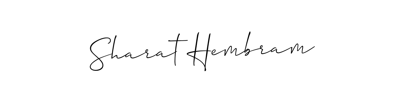 Make a short Sharat Hembram signature style. Manage your documents anywhere anytime using Allison_Script. Create and add eSignatures, submit forms, share and send files easily. Sharat Hembram signature style 2 images and pictures png