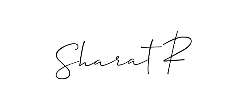 You should practise on your own different ways (Allison_Script) to write your name (Sharat R) in signature. don't let someone else do it for you. Sharat R signature style 2 images and pictures png