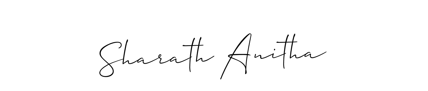 It looks lik you need a new signature style for name Sharath Anitha. Design unique handwritten (Allison_Script) signature with our free signature maker in just a few clicks. Sharath Anitha signature style 2 images and pictures png