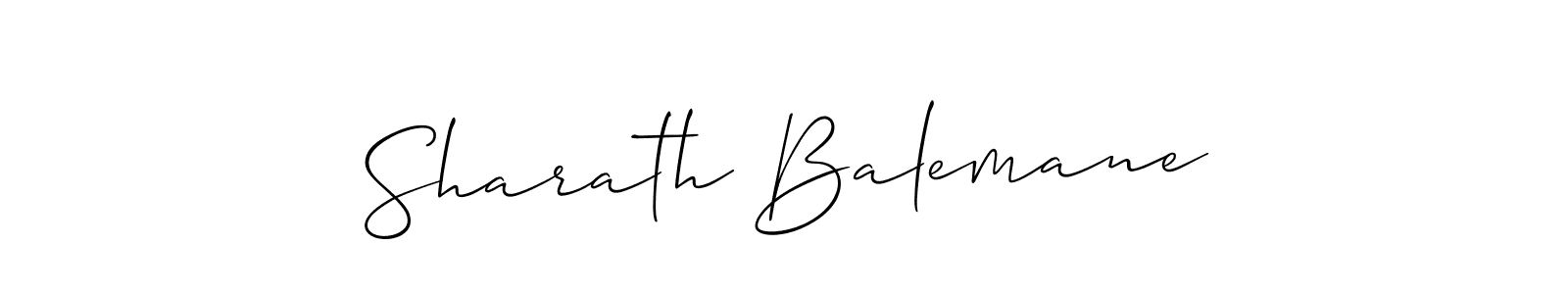 Also You can easily find your signature by using the search form. We will create Sharath Balemane name handwritten signature images for you free of cost using Allison_Script sign style. Sharath Balemane signature style 2 images and pictures png