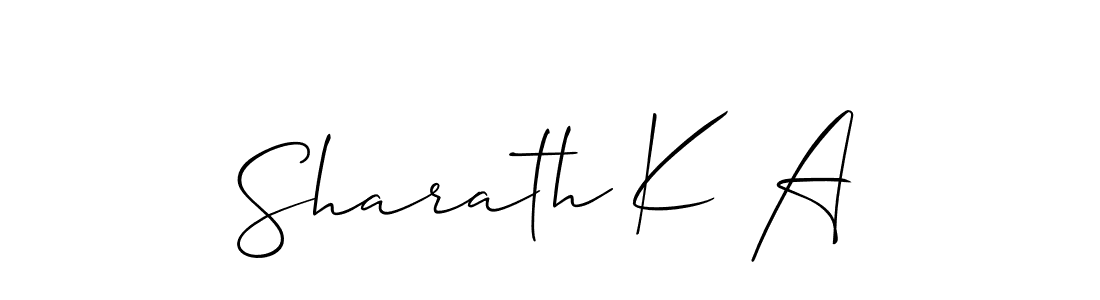 Similarly Allison_Script is the best handwritten signature design. Signature creator online .You can use it as an online autograph creator for name Sharath K A. Sharath K A signature style 2 images and pictures png