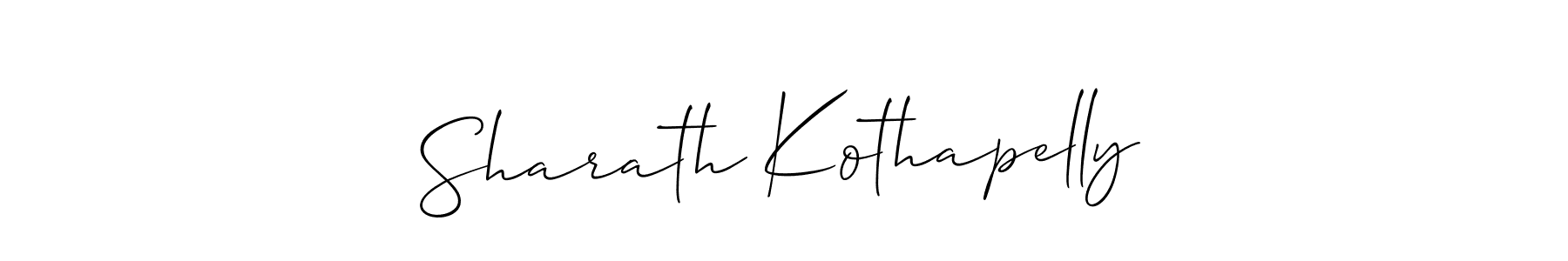 How to make Sharath Kothapelly name signature. Use Allison_Script style for creating short signs online. This is the latest handwritten sign. Sharath Kothapelly signature style 2 images and pictures png