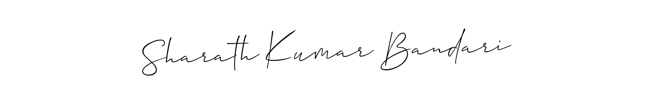 Also we have Sharath Kumar Bandari name is the best signature style. Create professional handwritten signature collection using Allison_Script autograph style. Sharath Kumar Bandari signature style 2 images and pictures png