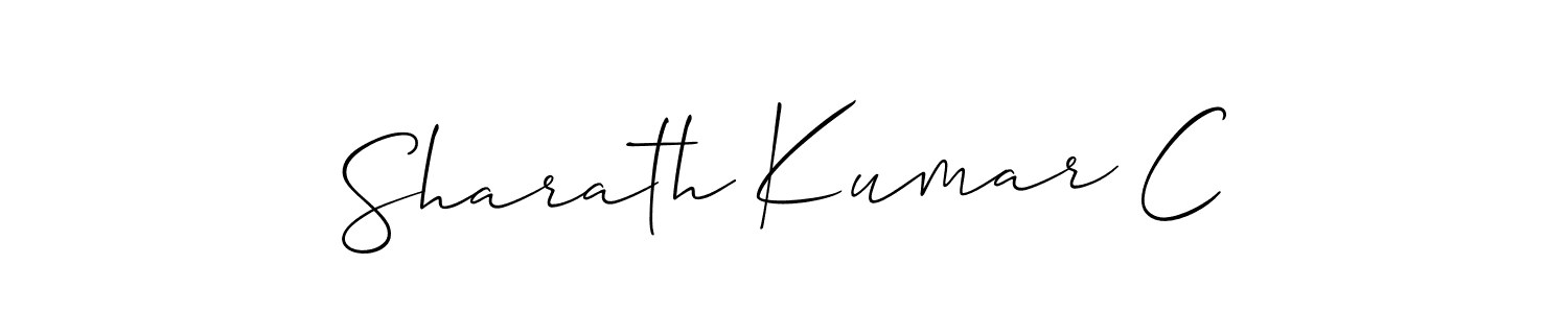 Also You can easily find your signature by using the search form. We will create Sharath Kumar C name handwritten signature images for you free of cost using Allison_Script sign style. Sharath Kumar C signature style 2 images and pictures png