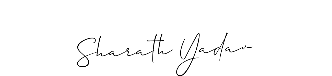 Sharath Yadav stylish signature style. Best Handwritten Sign (Allison_Script) for my name. Handwritten Signature Collection Ideas for my name Sharath Yadav. Sharath Yadav signature style 2 images and pictures png