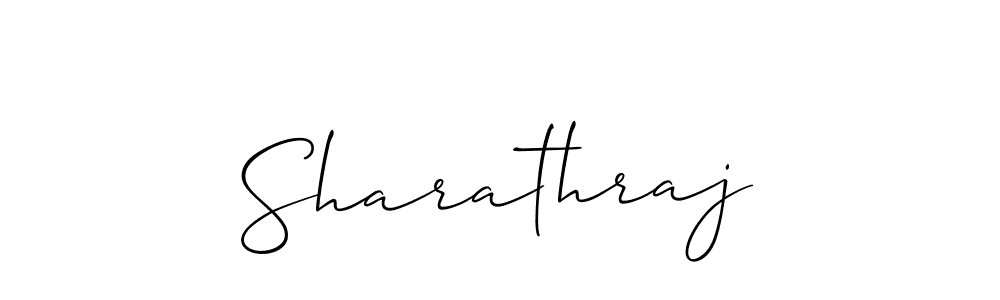 How to make Sharathraj name signature. Use Allison_Script style for creating short signs online. This is the latest handwritten sign. Sharathraj signature style 2 images and pictures png