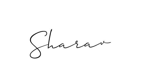 Allison_Script is a professional signature style that is perfect for those who want to add a touch of class to their signature. It is also a great choice for those who want to make their signature more unique. Get Sharav name to fancy signature for free. Sharav signature style 2 images and pictures png