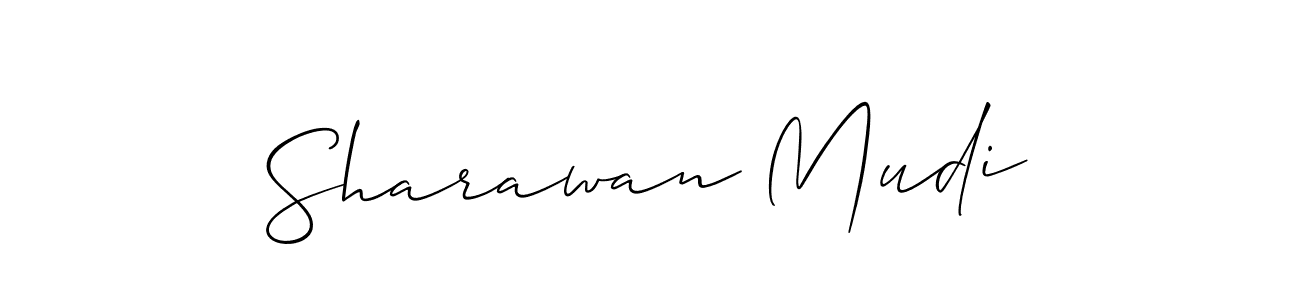 Sharawan Mudi stylish signature style. Best Handwritten Sign (Allison_Script) for my name. Handwritten Signature Collection Ideas for my name Sharawan Mudi. Sharawan Mudi signature style 2 images and pictures png