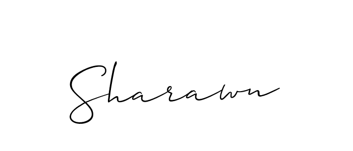 The best way (Allison_Script) to make a short signature is to pick only two or three words in your name. The name Sharawn include a total of six letters. For converting this name. Sharawn signature style 2 images and pictures png