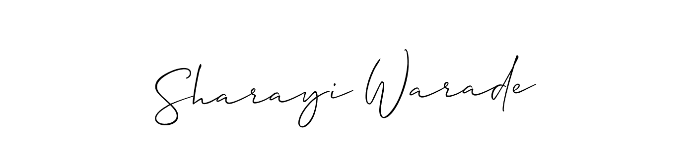You can use this online signature creator to create a handwritten signature for the name Sharayi Warade. This is the best online autograph maker. Sharayi Warade signature style 2 images and pictures png