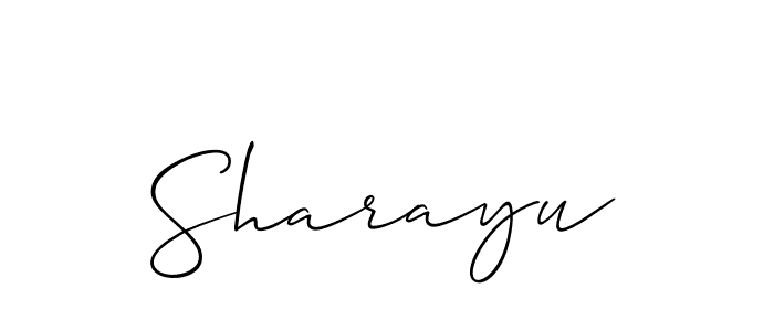 It looks lik you need a new signature style for name Sharayu. Design unique handwritten (Allison_Script) signature with our free signature maker in just a few clicks. Sharayu signature style 2 images and pictures png