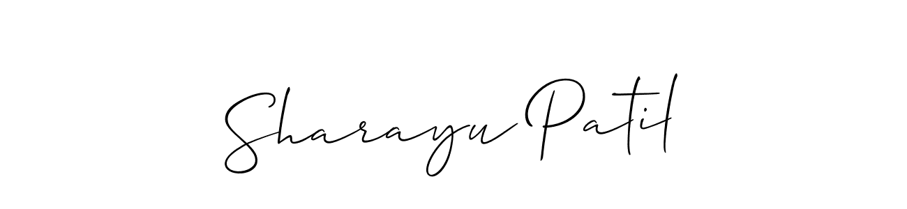 You should practise on your own different ways (Allison_Script) to write your name (Sharayu Patil) in signature. don't let someone else do it for you. Sharayu Patil signature style 2 images and pictures png