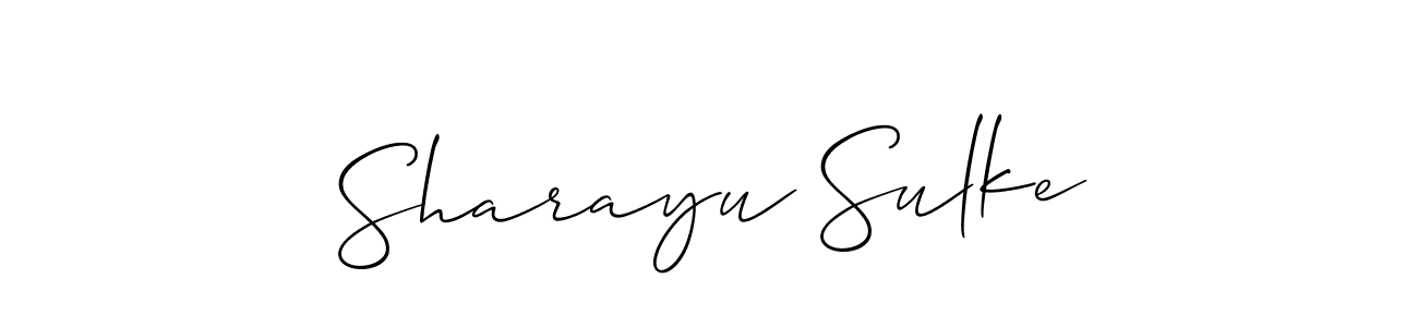 Once you've used our free online signature maker to create your best signature Allison_Script style, it's time to enjoy all of the benefits that Sharayu Sulke name signing documents. Sharayu Sulke signature style 2 images and pictures png