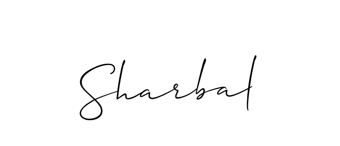 Best and Professional Signature Style for Sharbal. Allison_Script Best Signature Style Collection. Sharbal signature style 2 images and pictures png