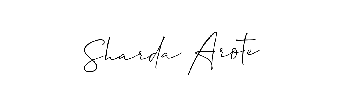 Make a beautiful signature design for name Sharda Arote. Use this online signature maker to create a handwritten signature for free. Sharda Arote signature style 2 images and pictures png