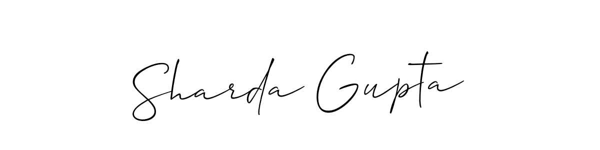 Best and Professional Signature Style for Sharda Gupta. Allison_Script Best Signature Style Collection. Sharda Gupta signature style 2 images and pictures png