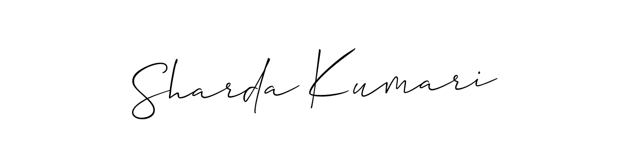Once you've used our free online signature maker to create your best signature Allison_Script style, it's time to enjoy all of the benefits that Sharda Kumari name signing documents. Sharda Kumari signature style 2 images and pictures png