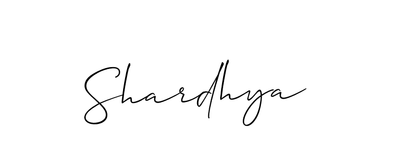 How to Draw Shardhya signature style? Allison_Script is a latest design signature styles for name Shardhya. Shardhya signature style 2 images and pictures png